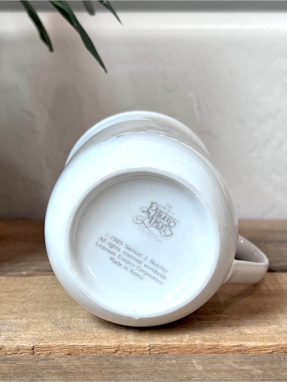 Vintage 1989 Precious Moments Michelle Personalized Name Coffee Mug Enesco Korea - Picture 4 of 4